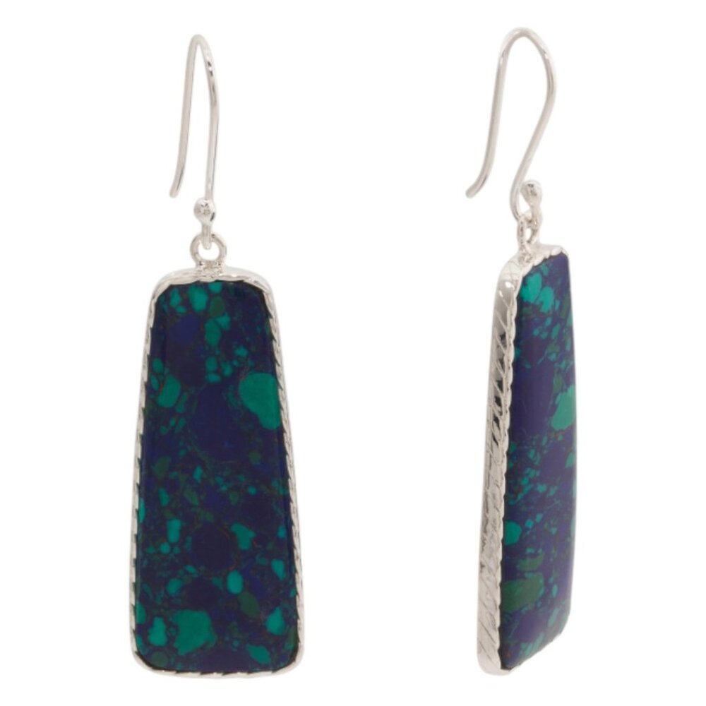 SEED & SAGE Made In Mexico Sterling Silver Azurite Drop Earrings